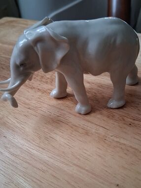 Vintage Porcelain Elephant Figurine